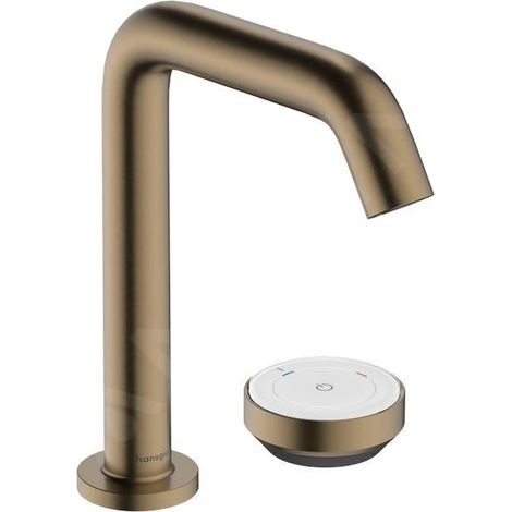 Hansgrohe Tecturis S - Mitigeur de lavabo avec vidage, montage 2 trous, CoolStart, EcoSmart+, bronze brossé 73353140 (1/5)