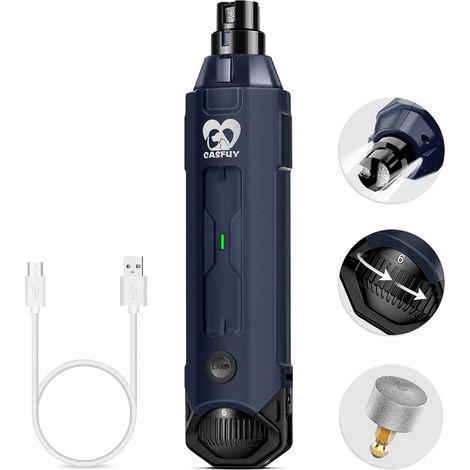 Lime à Ongles pour Chien à 6 Vitesses – Broyeur à Ongles pour Animaux de Compagnie, Super Silencieux, Rechargeable, électrique pour Chien (1/5)