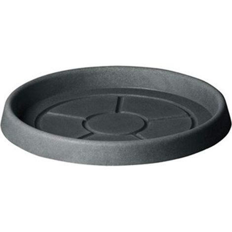 Runde Untertasse Anthrazit - 37 cm