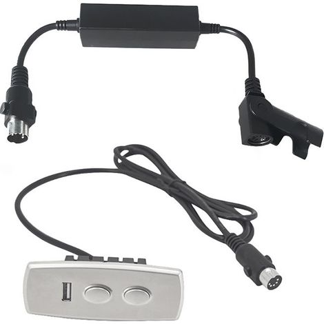 Contrôleur inclinable pour Fauteuil inclinable électrique Ascenseur Électrique Canapé Chaise de Loisirs 2 Boutons Commande 1 Moteur (avec Chargeur USB 5V 2A,entrée DC29V) (1/5)