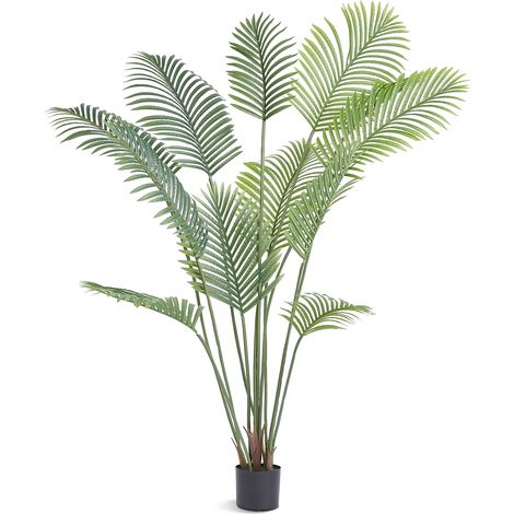 VEVOR Árbol Artificial de 1828mm Planta Artificial de PE Areca Palmera Árbol Verde Falso con Maceta 152x128 mm Decoración de Plantas Falsas para Hogar Oficina Centros Comerciales Interiores Exteriores
