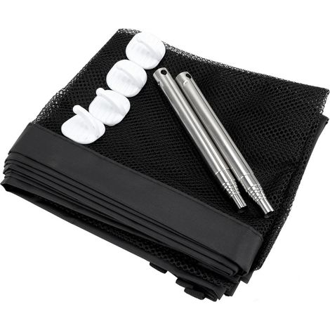 Einziehbares und faltbares Hundesicherheitsgitter – Robustes Nylon- und Edelstahlrohr – Größe 110 x 72 cm – Für Türöffnungen (1/5)