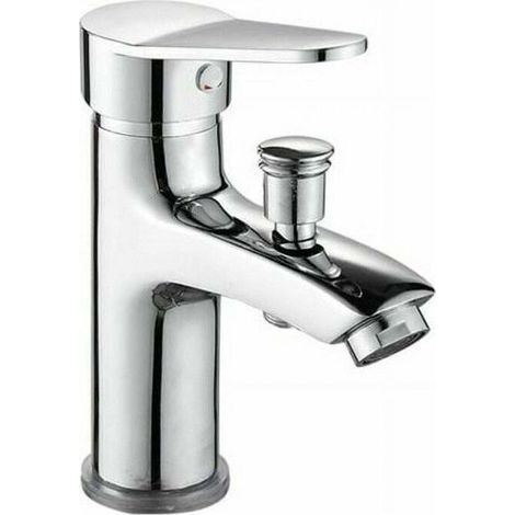 Mitigeur bain/douche monotrou chromé, monocommande. Design moderne et fonctionnel pour salle de bain.