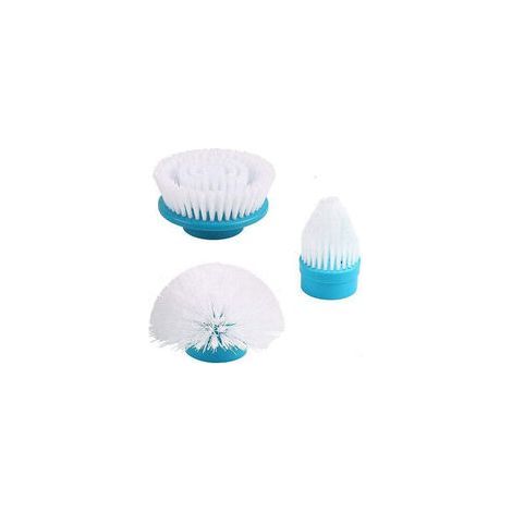 Têtes de brosse de rechange pour épurateur Hurricane Spin Scrubber avec ensemble multifonction de 3 (plat, dôme, coin) et adaptateur (1/5)