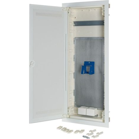Eaton Quadro elettrico da incasso, Multimediale, a 5 file, Porta piatta in lamiera d'acciaio WLAN, 302424