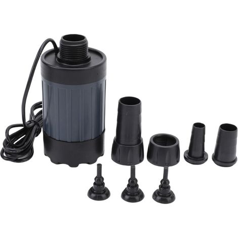 Bomba sumergible sin escobillas Crezuo de 22 W y 2200 L/h, con una altura de elevación de 3,5 metros, silenciosa y alimentada por energía solar, ideal para acuarios.-Crezuo