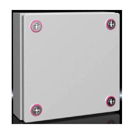 Rittal KX 1516.000 Contenitore da installazione, Contenitore da parete 200 x 200 x 80 Lamiera d'acciaio Grigio luminesc