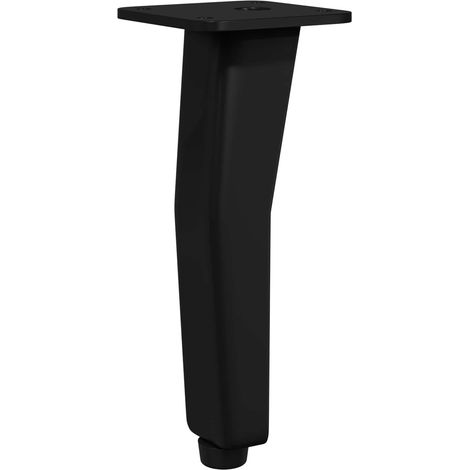 vidaXL  Standing Feet  2 pcs Black 40 x 40 x 100 mm Iron
