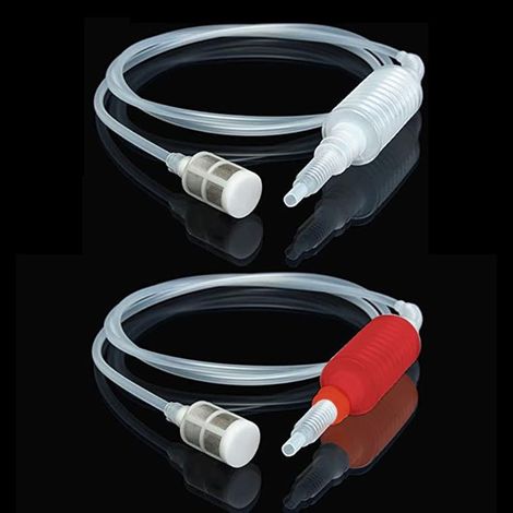 2 Pièces Siphon Tube Filtre, filtre de siphon de bière, Vin Bière Syphon Filter Outils, Tuyau de Siphon en Plastique Réutilisable, Pompe à Siphon Manuelle pour Vin, Bière (1/4)