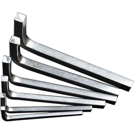 HOXILEELEO - Clés à molette carrées 6 pièces, clé universelle en L en chrome vanadium, clé à tête carrée de 3 à 8 mm (1/5)