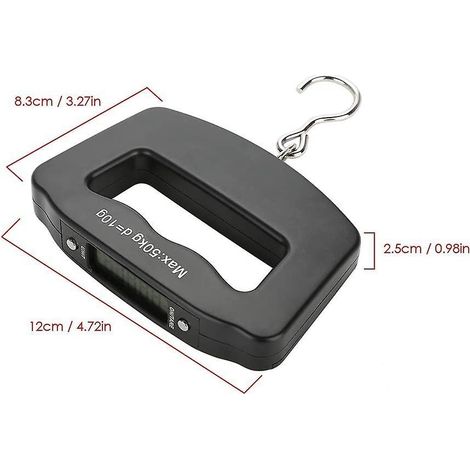 Digitale Gepäckwaage 50 kg/10 g, tragbare Reisewaage, Kofferwiegen nach dem Einkauf zu Hause