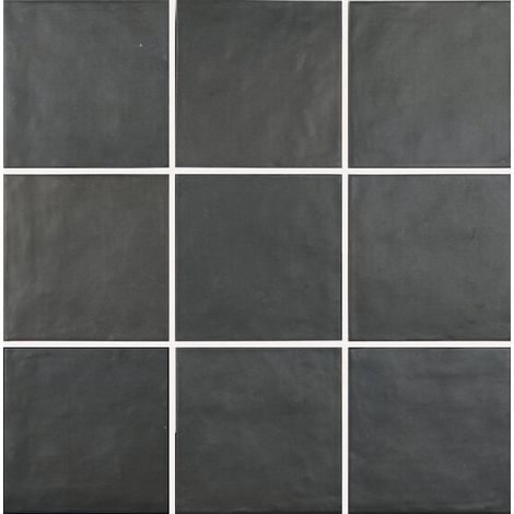 Carrelage effet argile DUST UNI 15x15cm Noir - boîte de 0.50 m2 UNI 15x15 cm 3f4140 - - boîte de 0.50 m2