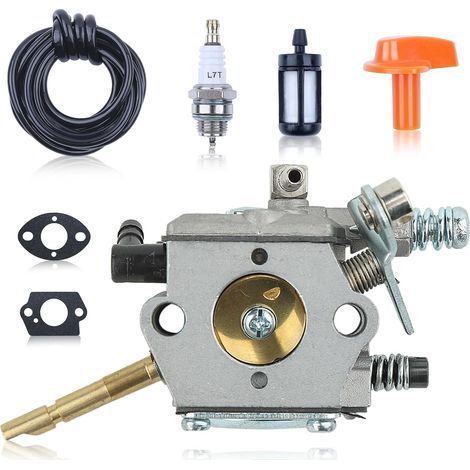 Vergaser-Reparatursatz für Stihl Rasenmäher FS160, FS200, FS202, FS280, FS350, FS120, FR220, BT120, BT121, SP200 (inkl. Zündkerzen- und Gashebel-Ersatzteil 4134 120 0603)