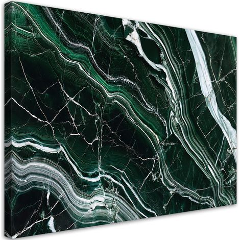 Tableau déco Pierre de marbre vert émeraude 60x40 (1/5)