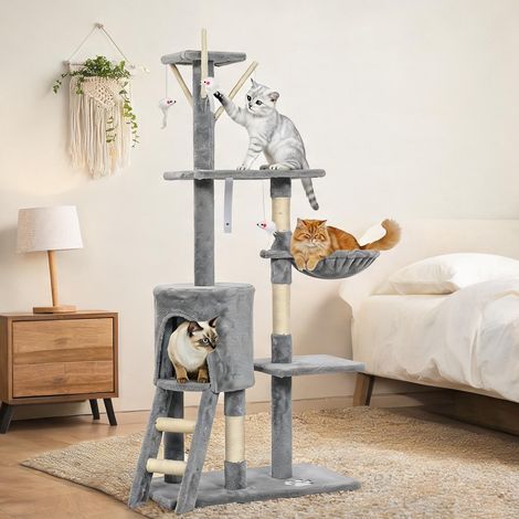Arbre à chat gris 50 x 35 x 134,2 cm (1/5)