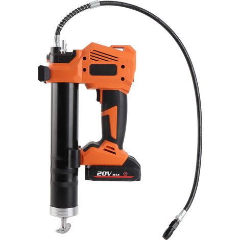 Pompe a Graisse Electrique, Pistolet à Graisse à Batterie , Pompe à Graisse 10000 PSI avec 10000mAh Batteries et Chargeur, Tuyau Flexible de 800 mm  de Long (1/5)