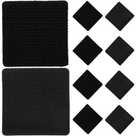 Ruban adhésif double face noir pour tapis de voiture, résistant à la chaleur et à l'eau, lot de 10. (1/4)