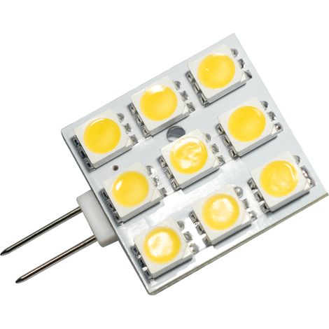 Power smd led ø 35 mm x 20 mm, 10 - 25 v ac/dc, 1,6 w, 85 lm, g4-fassung energieeffizienzklasse a+, 9 leds, (1/5)