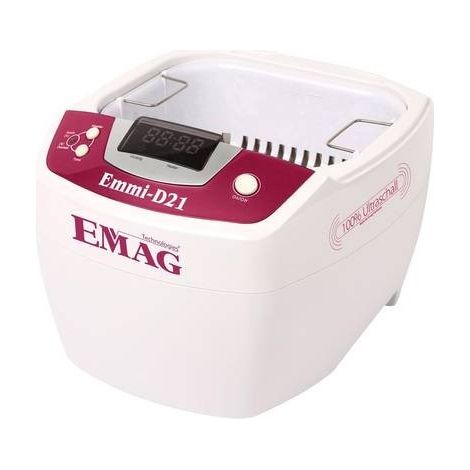 Emag Ultraschallreiniger mit Heizung 2 l (LxBxT) 160 x 90 x 50 mm Leistungsaufnahme (max.) 80 W Gehäuse-Material Kunsts