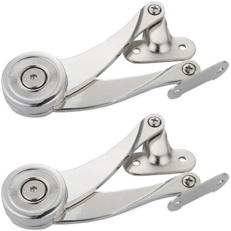 Pair Lot de 2 charnières relevables pour portes de placards et de meubles, angle d'ouverture 75°/90°/110°, clé hexagonale incluse (1/5)