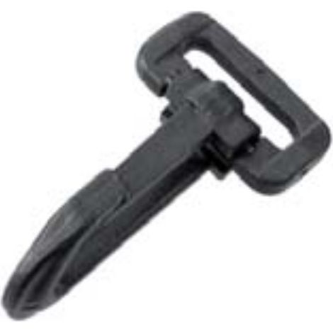 CONNEX - MOSCHETTONE PER CINGHIA PLASTICA NERO 40MM