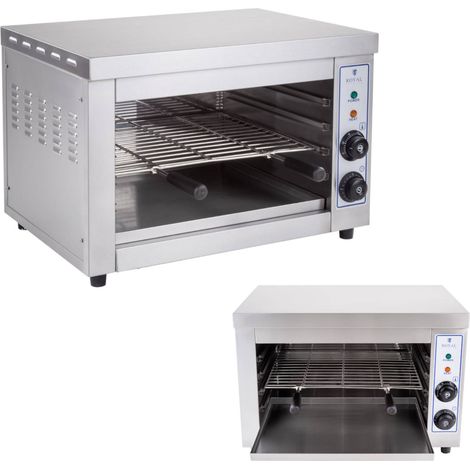 Grille-pain salamandre pour plats cuisinés jusqu'à 300 °C, 3250 W