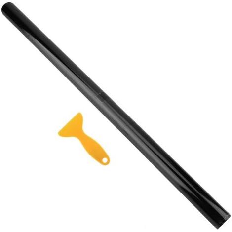 Film Teinté Unidirectionnel - Protection UV 99% - Isolation Thermique - Pour Vitres Automobiles et Bâtiments - 100 x 50 cm - PVC Noir (1/5)