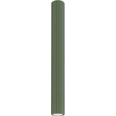 Lampada da soffitto Karbon verde oliva 6.5x60x6.5cm Sollux (1/5)