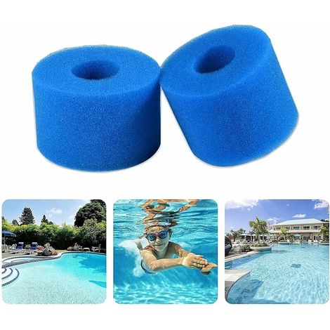 DEESSE SHOP - 2pcs Filterschwamm Type A,Filtre intex type a,filtreschwamm, Patronenschwamm Poolfilter Schwimmbad Filtre Schaum Für Schwimmbad Aquarium Whirlpool(9330102) (1/5)