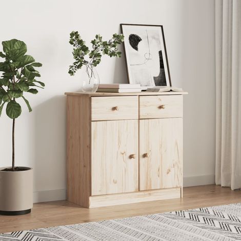 Buffet,Bahut,Meuble de Rangement,Buffet de cuisine ALTA 77x35x73 cm bois massif de pin CIV648715 (1/5)