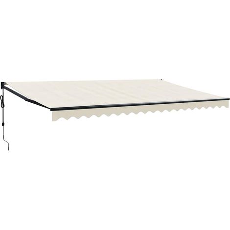Maison Exclusive - Tenda Sole Automatica Retrattile Crema 5x3 m