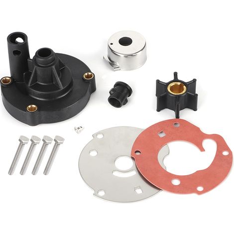 Kit de réparation pompe à eau, turbine compatible Evinrude Johnson OMC 5,5 6 7,5 CV, moteur hors-bord, réf. 763758 778166 (1/4)