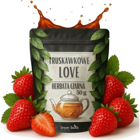 Té negro Strawberry Love 50 g con fresas liofilizadas (1/5)