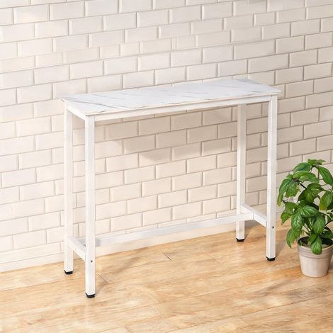Mobilier de bar branco en melamina e Aço (1/5)