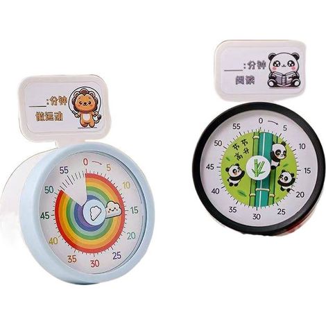 Gestion visuelle de la chambre pour les enfants ✅ Apprentissage des minuteurs mécaniques pour l'autodiscipline en cuisine et les élèves (1/2)