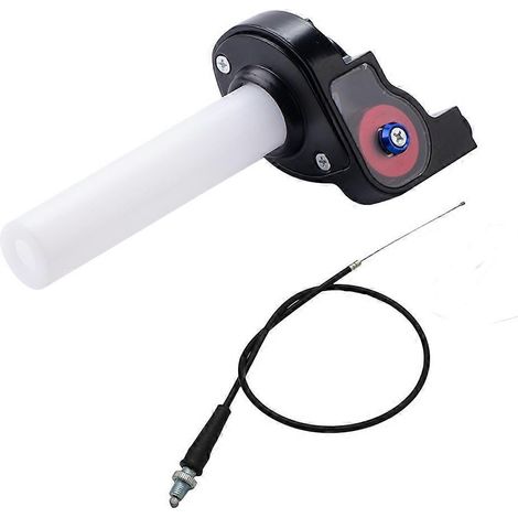 Puños de acelerador para manillar de motocicleta con cable de acelerador para manillar de motocross de 50-250 cc (1/5)
