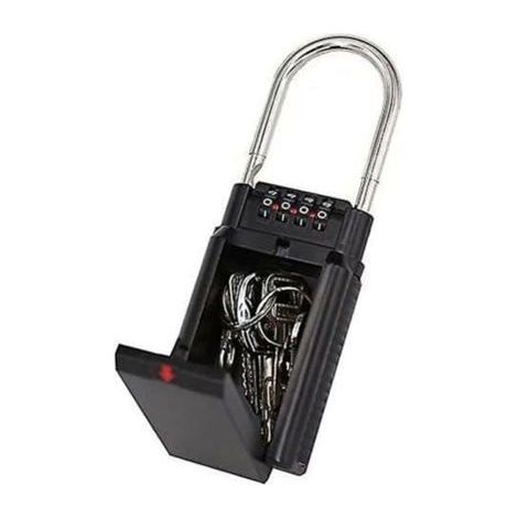Filiyano-Coffre à clés PCS, coffret à clés codé noir, armoire de rangement à combinaison, rangement sécurisé pour clés d'accès sélectionnées (1/5)