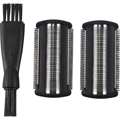 2 Pièces Tête de Rechange pour Tondeuse à Barbe Corps Lames de Rasoir Compatibles Modèles (1/3)