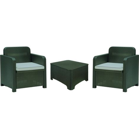 SET SALOTTO LOA ANTRACITE IN RATTAN (1/5)