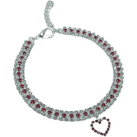 Collar de perro de metal con cadena de oro rosa, lindo y moderno para mascotas. (1/5)