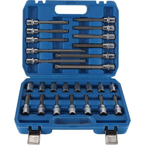 Jeu de 26 embouts carrés à 12 pans 1/2 pouce XZN avec languette robuste pour réparation automobile (1/5)