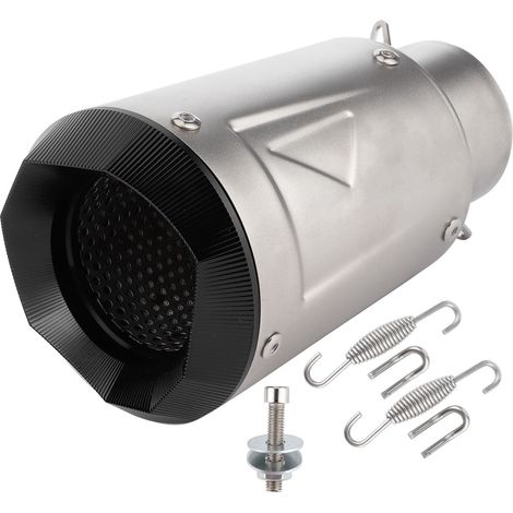 Échappement universel moto 60mm acier inoxydable compatible Kawasaki Z900 Z1000 (1/5)
