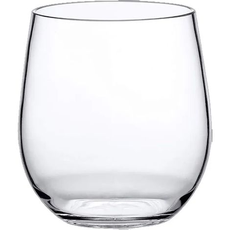 Verre à vin sans pied en cristal soufflé à la main en forme d'oeuf, 100% sans plomb Transparent 450ML, Dégustation de vin rouge (1/5)
