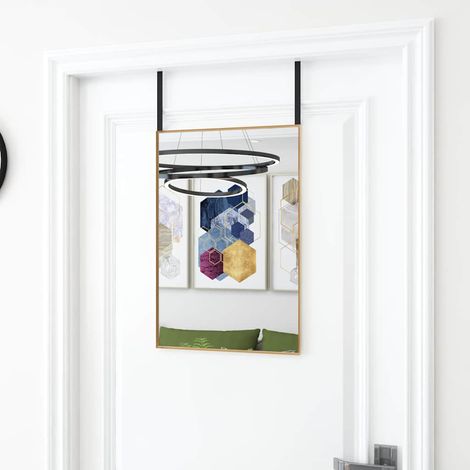 Miroir de porte Style baroque - Miroir décor Doré 40x60 cm Verre et aluminium BV975956 - BonneVie (1/3)