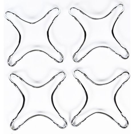 4 Pièces Universel Fonte Anneau à Gaz, Support Universel pour Cuisinière, Wok Support Stand pour Gaz Table de Cuisson, pour Les Cuisines, Les Machines À Café, Les Fours, Poêles À Gaz (1/4)