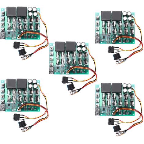 5x DC 10-55V 12V 24V 36V 48V 55V 100A Motordrehzahlregler PWM HHO RC mit Rückwärtsgangschalter und LED-Anzeige (1/5)
