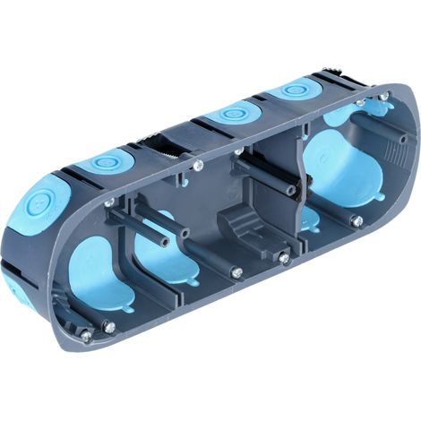 DEBFLEX - BOITE D'ENCASTREMENT STOPAIR MULTIMATERIAUX 3 POSTES H/V Ø67/P40 - 718386
