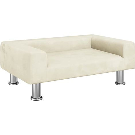 Canapé pour enfants，Sofa pour Salon，Banquette crème 70x45x26,5 cm velours CFW850910 (1/5)