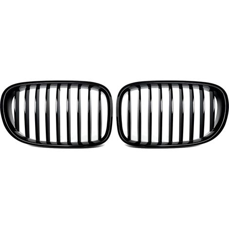 Rejillas del parachoques delantero, de plástico resistente, compatibles con la serie de sedanes de lujo, como se muestra. (1/2)