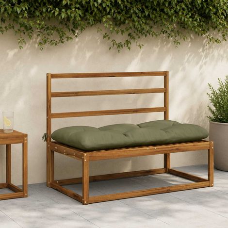 vidaXL Coussin de banc VIANEN 100 % polyester Vert olive (1/5)